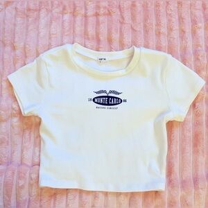 Garage Monte Carlo cropped baby tee!